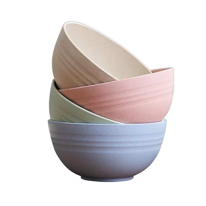 Wheat Straw Bowl Set Unbreakable Grain Bowl Microwave - Temu