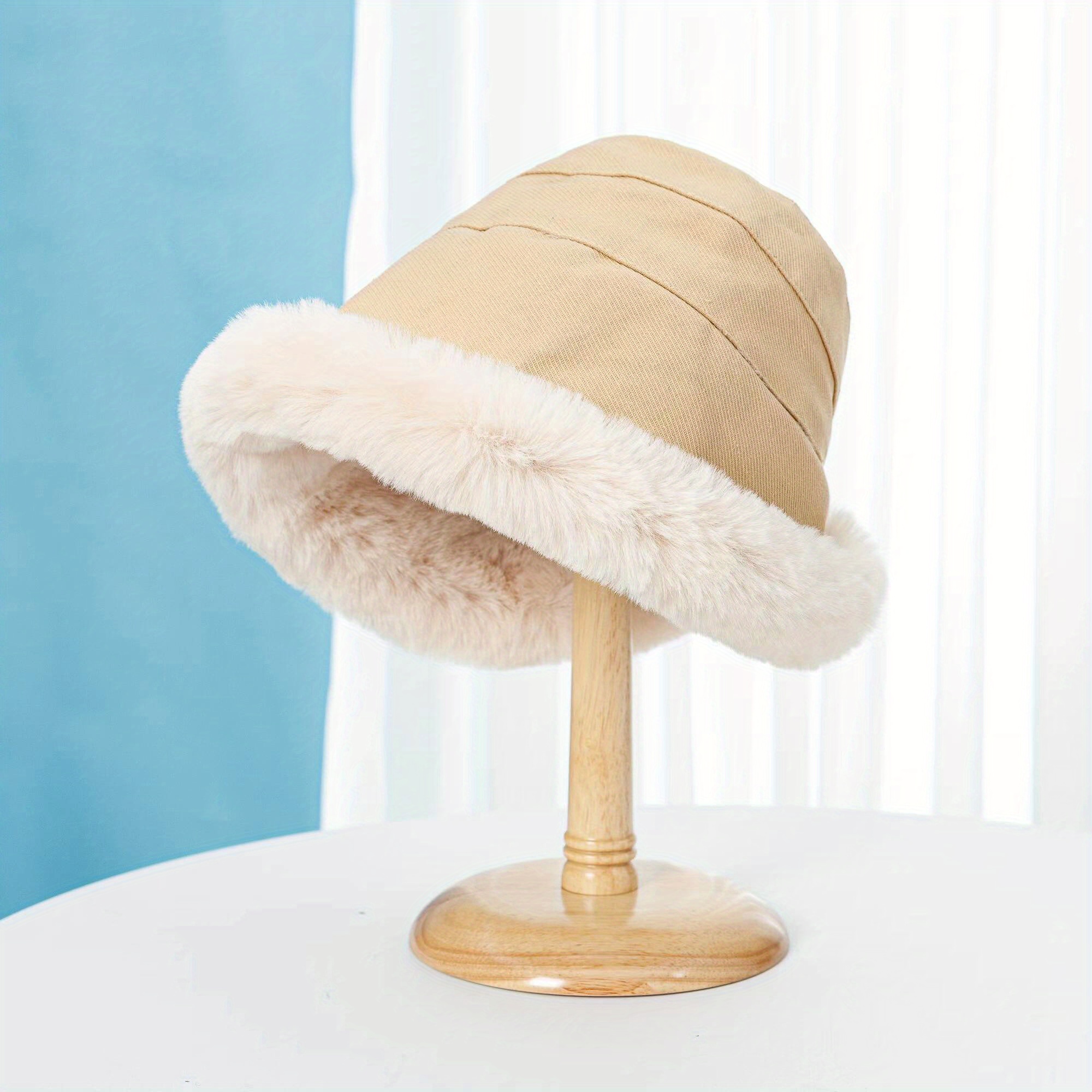Lightweight Warm Fishing Hat Winter Cozy Fur Bucket Hat Ice - Temu