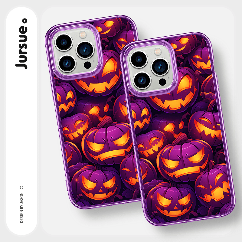 2pcs Funda De Teléfono Con Gráfico De Calavera De Halloween A Prueba De  Golpes Para Iphone