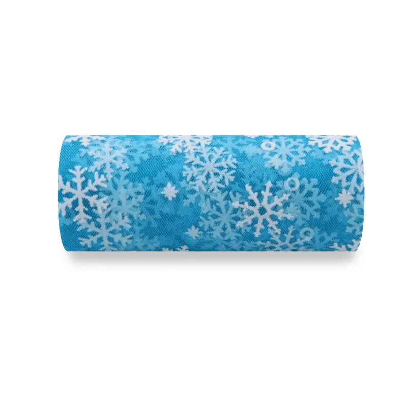 Snowflake Tulle Roll ( /10yards) Christmas Tulle Fabric - Temu