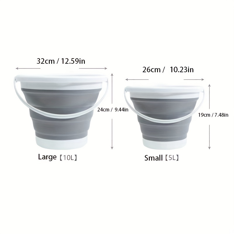 Silicone Bucket for Fishing Promotion Folding Bucket Car Wash Outdoor  Fishing Supplies Square Bathroom Kitchen Camp Bucket - AliExpress