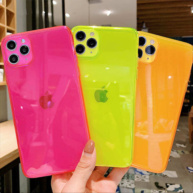 Funda Silicona Suave Generación 2 Amarillo Fluorescente para Apple iPhone 12  Pro Max