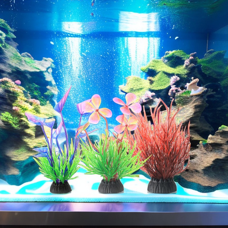 10 Pièces Anneau De Plante Flottante D'aquarium Noir/vert - Temu