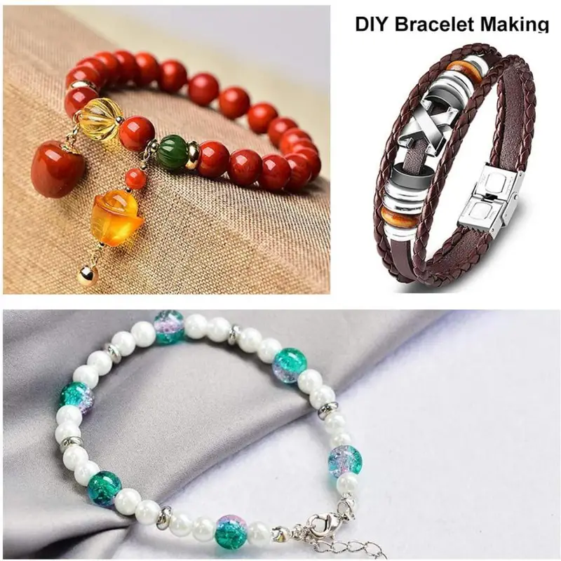 About 2 Colors Ring Spacer Beads Loose Beads Metal Bead - Temu
