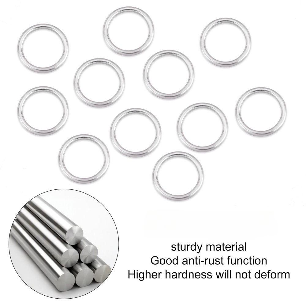 304 stainless steel jump rings for jewelry making round diameter 4