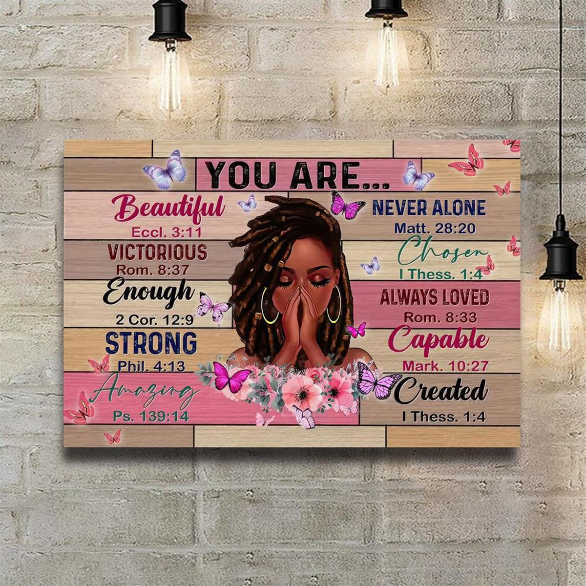 Canvas Poster Vintage Art Black Queen Black Girl You Are Temu