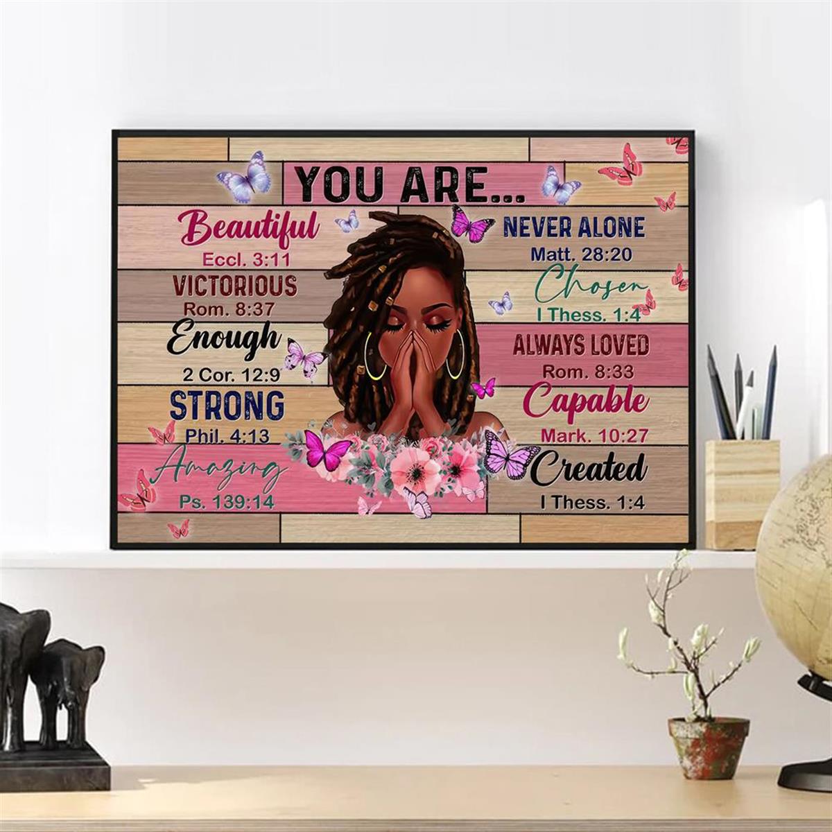 Canvas Poster Vintage Art Black Queen Black Girl You Are - Temu