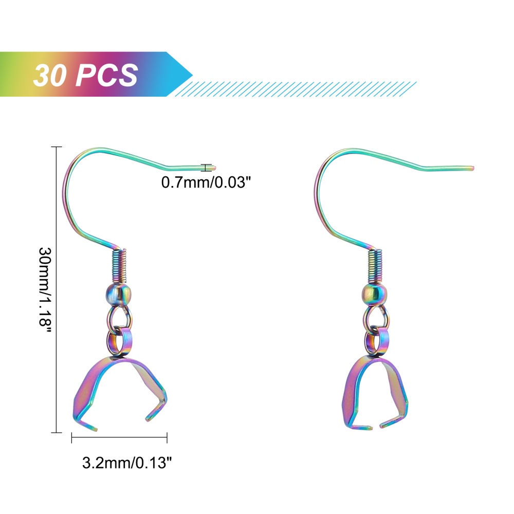 Hypoallergenic Earring Hook, Eco-friendly Plastic Earring Hooks