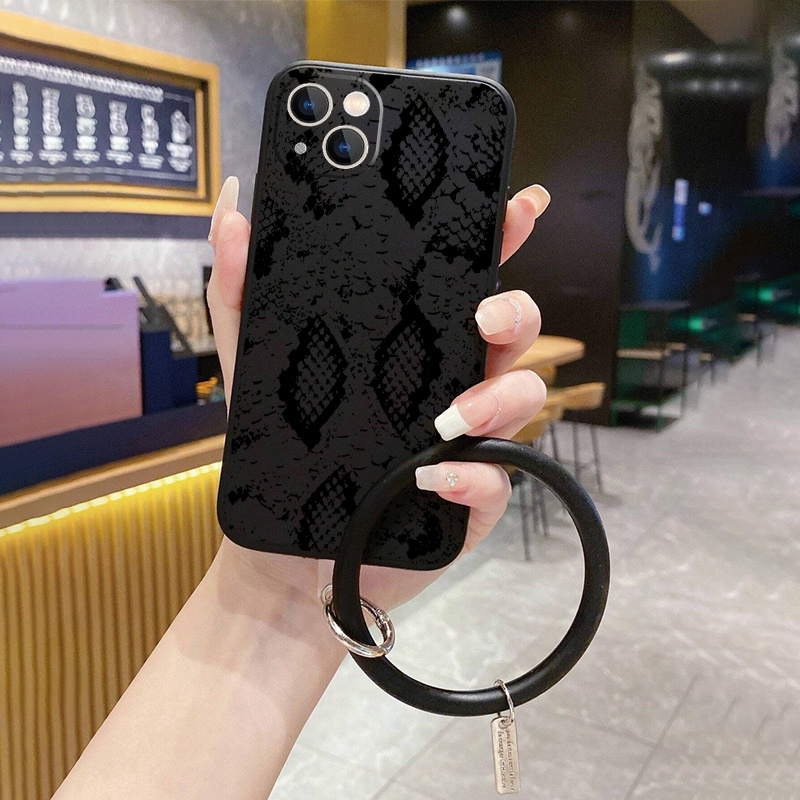 Black Luxury Brand Leather Case For Iphones Silicone Cover