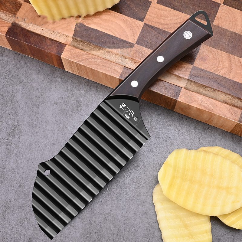 Crinkle Cutter Potato Knife Stainless Steel Wave - Temu