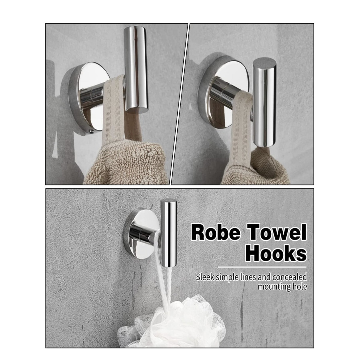 Taozun Toallero dorado – Soporte autoadhesivo para toallas + 2 paquetes de  ganchos para toallas, accesorios de baño, toallero de 16 pulgadas para