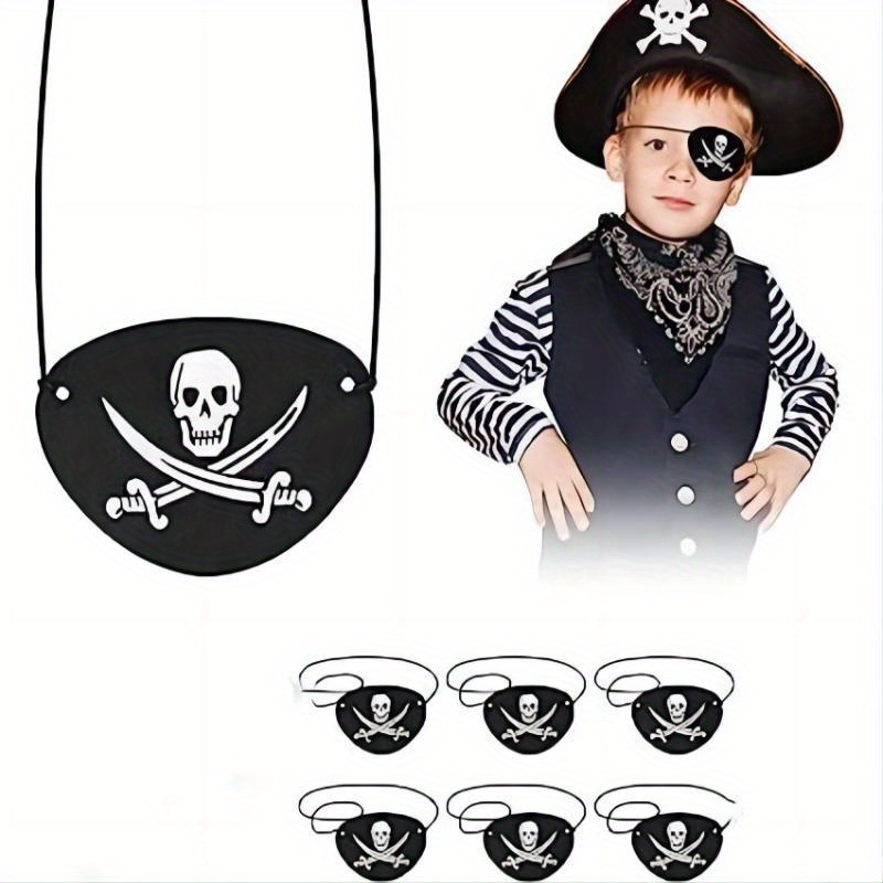 Sequin Pirate Eye Patch Costume Accessory –