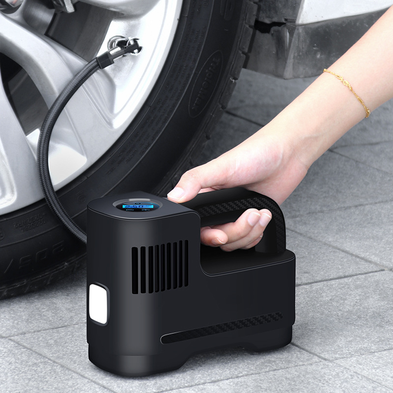 Compresor de aire digital para coche auto, bomba infladora portátil con luz  LED CC 12V : Automotriz 