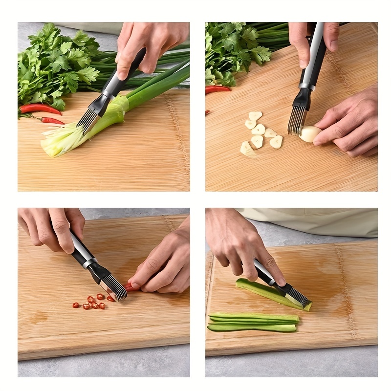 Onion Slicer Stainless Steel Onion Grater Chopping Artefact Tool