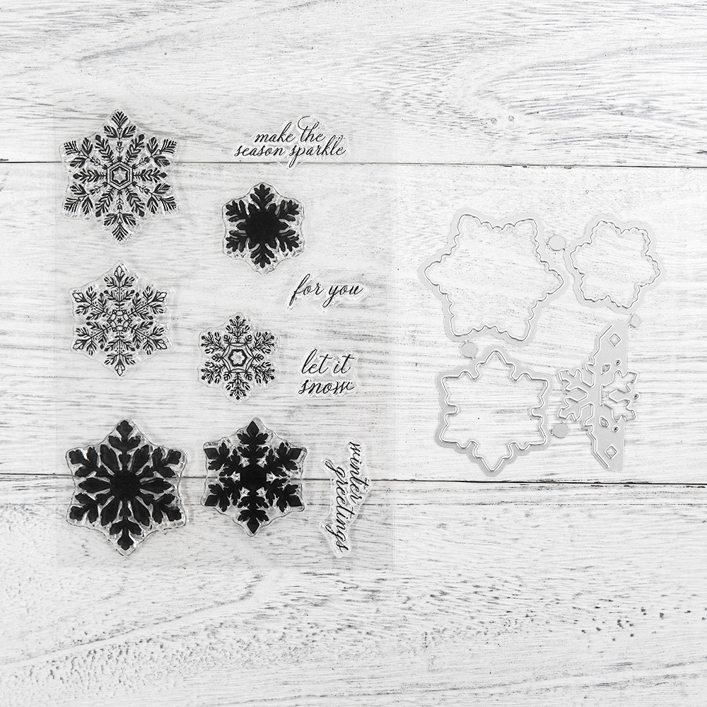 Scrapbooking Stamp Snowflakes  Metal Die Snowflakes Stamps