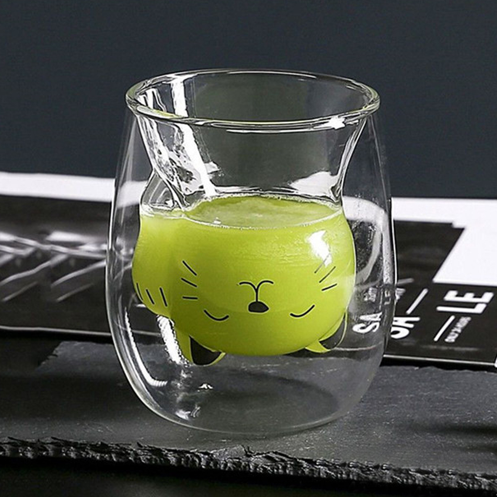 Double Wall Glass Cups With Handle Creative Transparent - Temu