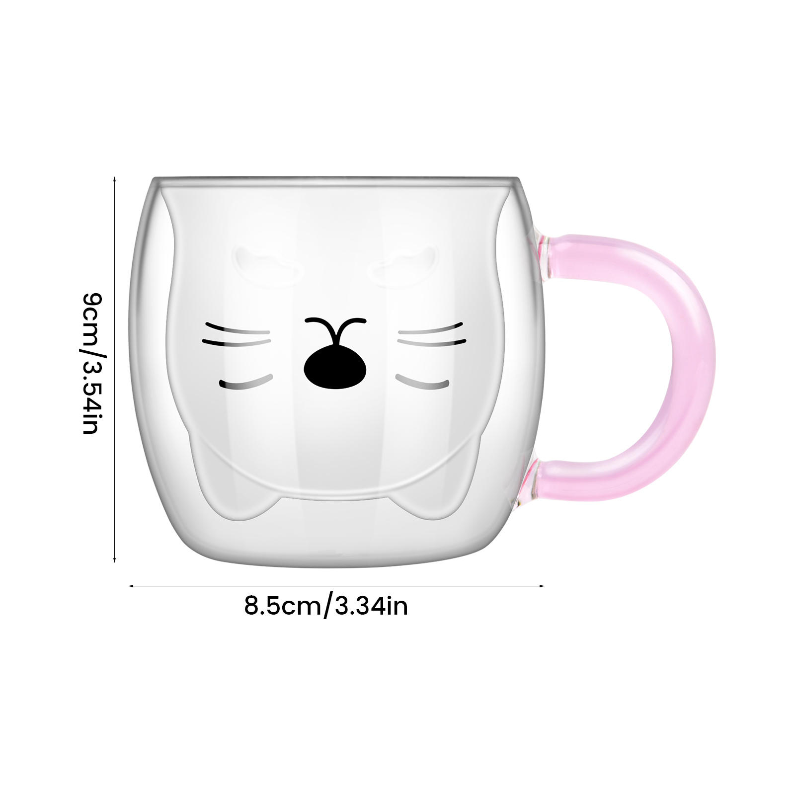 Double Wall Cappuccino Mug, Clear Coffee Mug, Clear Cup, Coffee Mug, Cute Mug in 2023