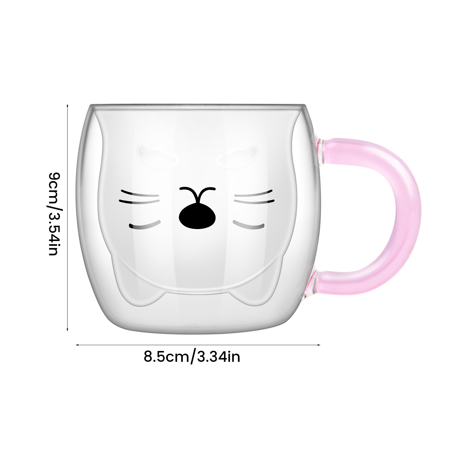 Cute Double Wall Glass Cups, Animal Designed Coffee Cups, Tea Cups, Glass  Mugs