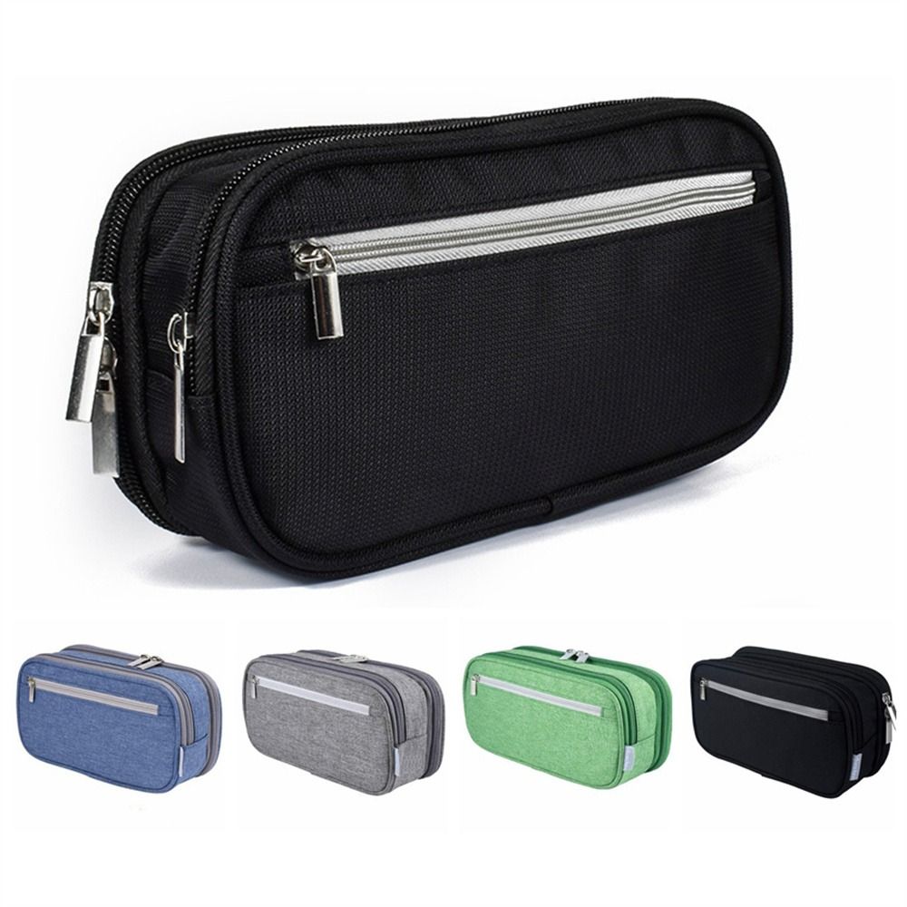 Macaron Pen Bag Retractable Large Bag Composite Cloth - Temu