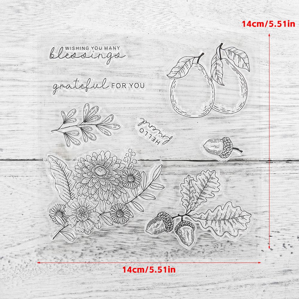 Fruitful Blessings New Clear Stamps And Dies 2024 For Photo - Temu