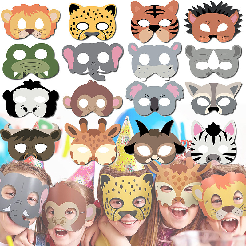 Didiseaon 30 Pcs Hand Drawn Animal Mask Halloween Party Props Halloween  Props Diy Mask Blank Mask Arts and Crafts for Adults Adult Crafts Kids  Paper