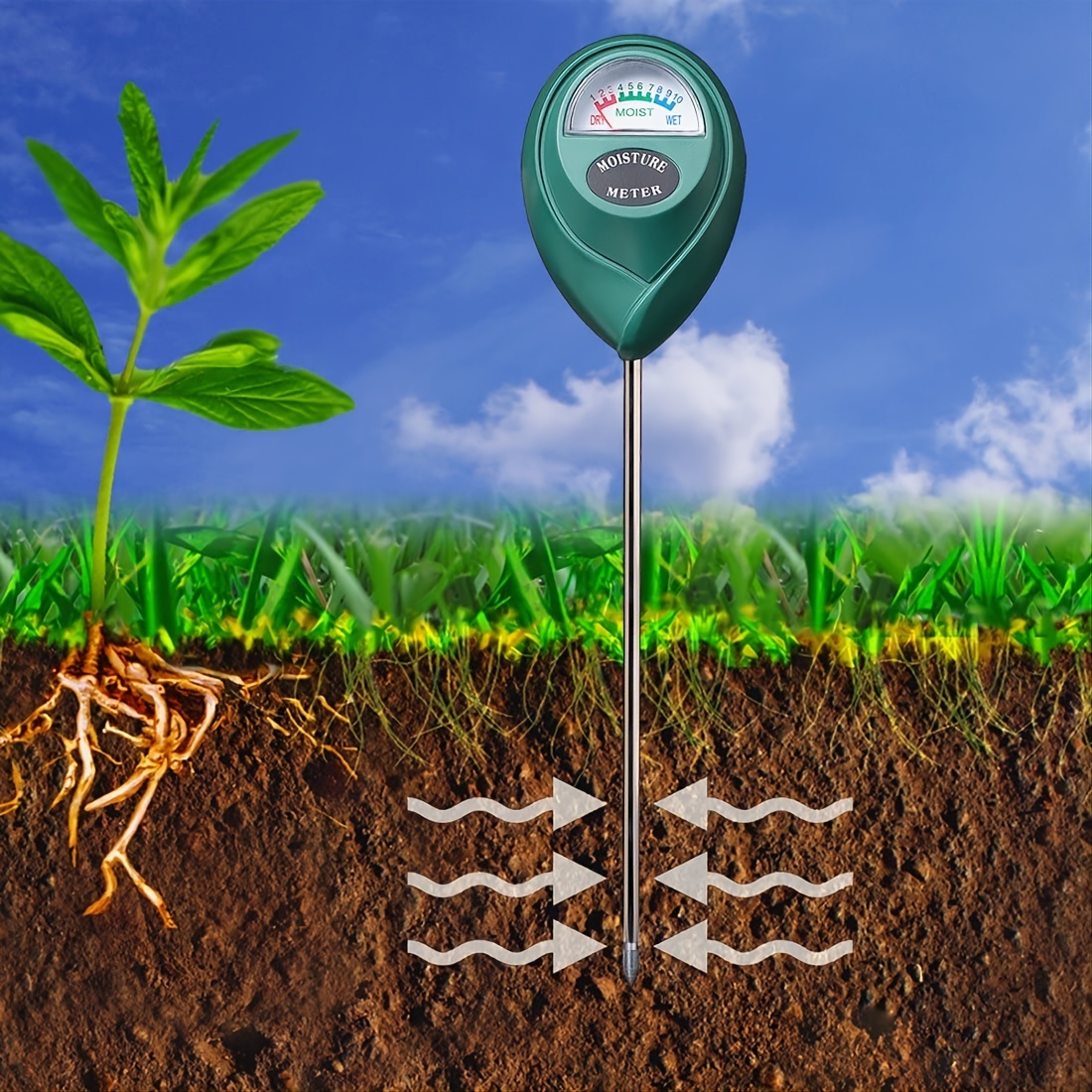 3PCS Plant Monitor Smart Plant Tracker Soil Moisture Meter Tester