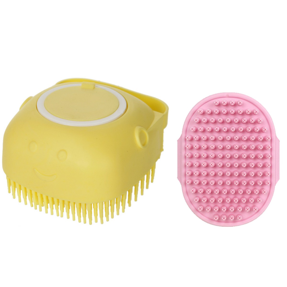 Pet Silicone Bath Brush Massage Scrub Brush For Cat And - Temu