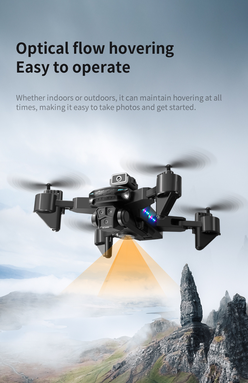 wryx 2023 new ky605s drone three camera professional hd camera obstacle avoidance aerial photography foldable quadcopter gift toy uav details 9
