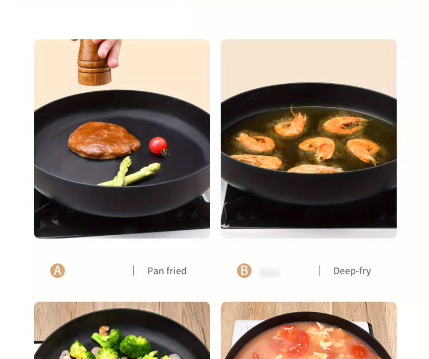 1pc, Griddle, 26cm/10.24'' Non-Stick Maifan Stone Skillet, Egg Fry Pan,  Pancake Pan, For Gas Stove Top And Induction Cooker, Kitchen Utensils,  Kitchen