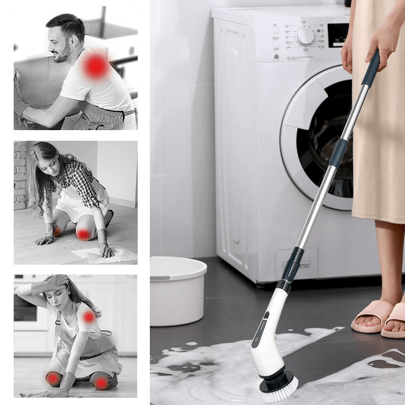 Electric Rotary Scrubber Cleaning Brush Shower Handheld - Temu