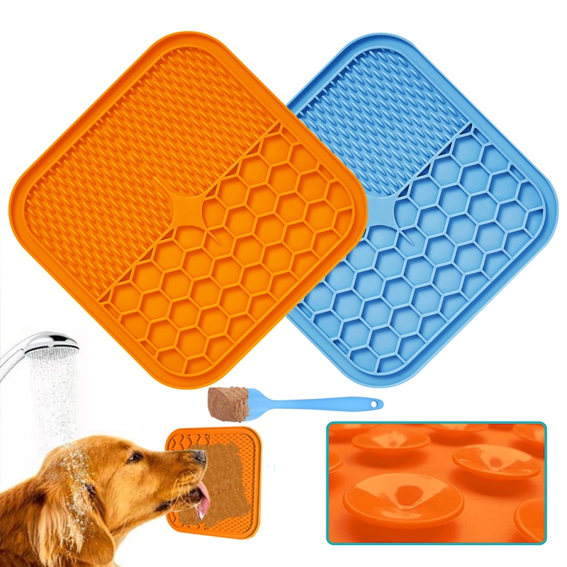 Anxiety Relief Lick Pad For Dogs Slow Feeder With Suction - Temu