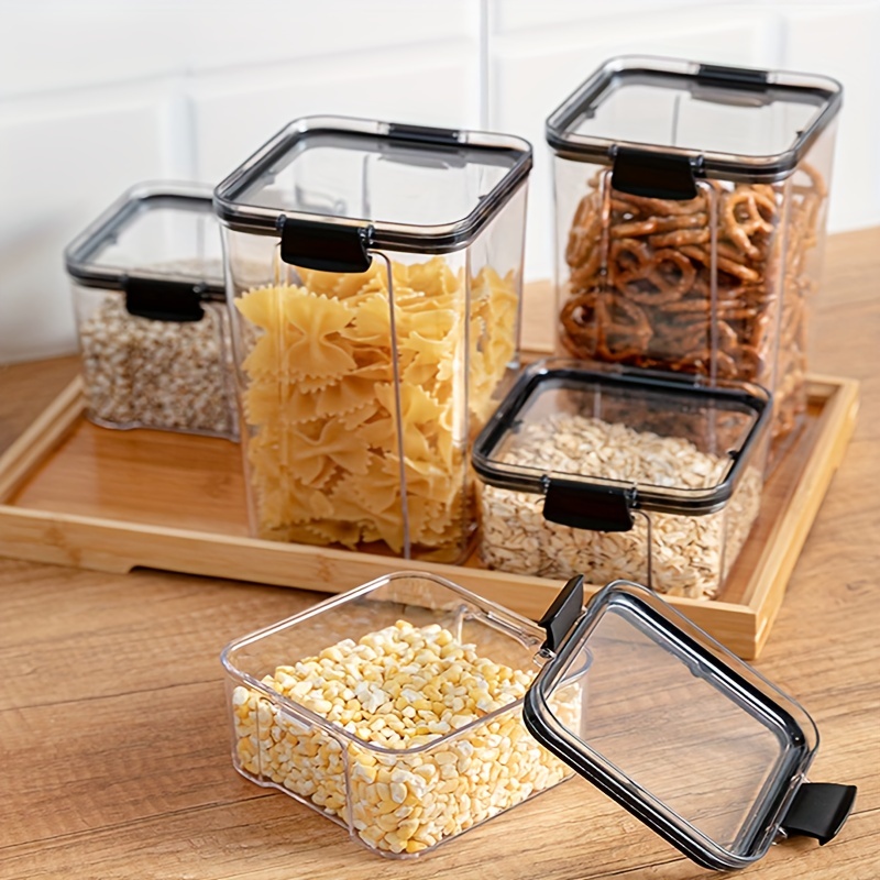 5 Pcs Set Kitchen Storage Organizer PP High Quality Food Container Kitchen  Refrigerator Noodle Box Multigrain Storage Box Tank