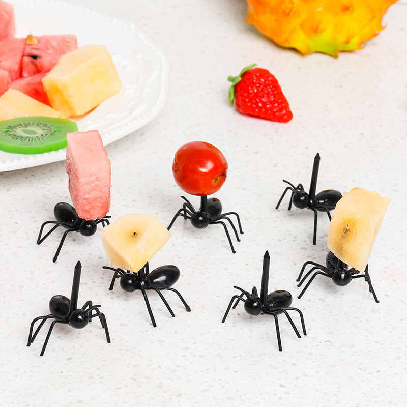 6 pezzi casa utilizzo frutta forchette creativo da bambini a forma di  animale plastico Forchetta frutta Set per Vassoio Decorazioni