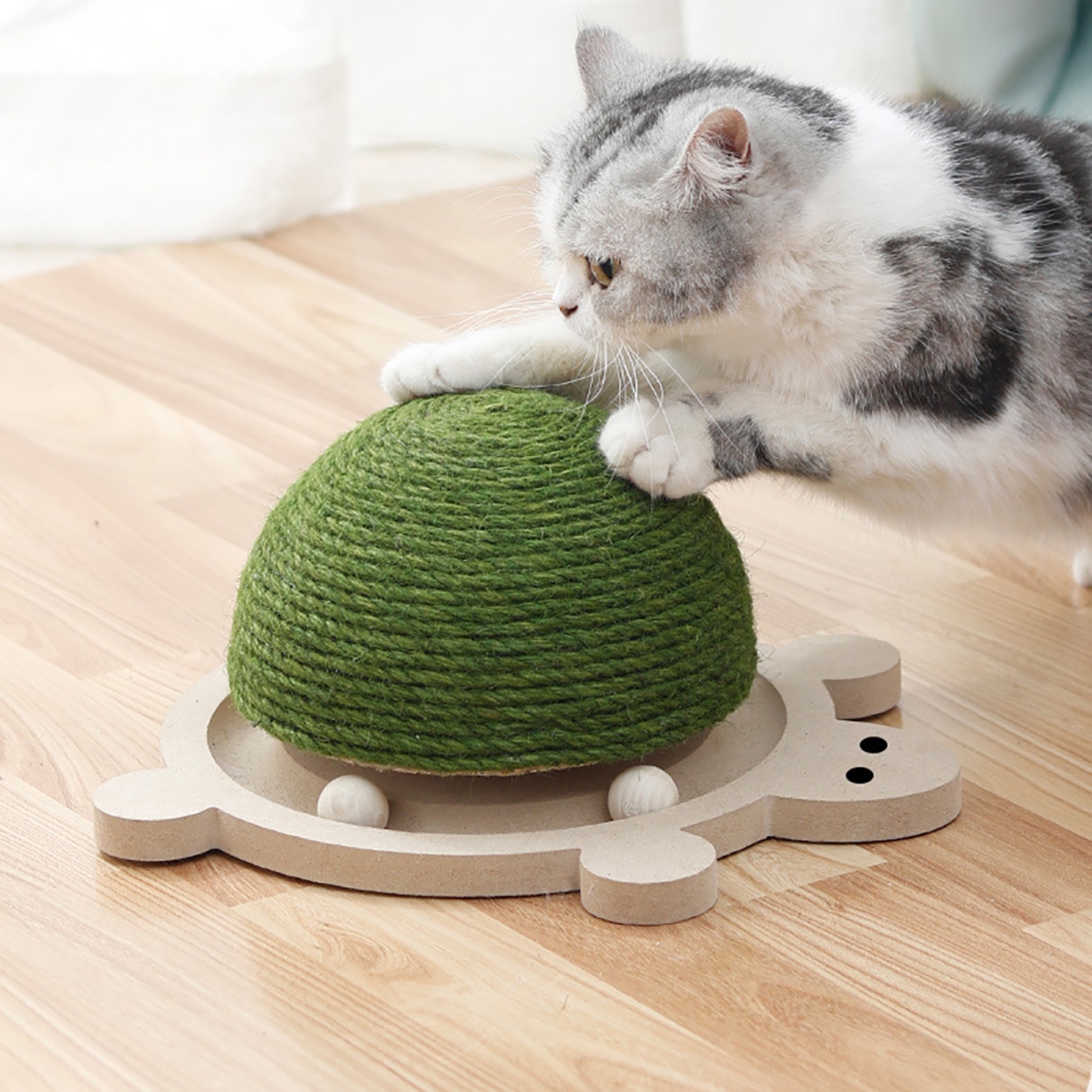 Cat Scratching Ball Toy Kitten Rope Ball Board Grinding Paws Toys
