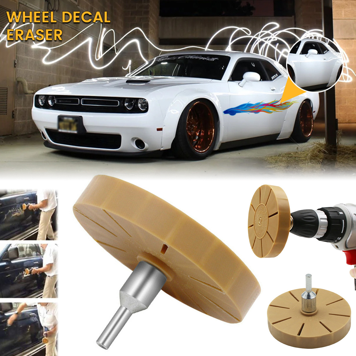 Decal Eraser Wheel Pneumatic Car Sticker Film Glue Remover - Temu