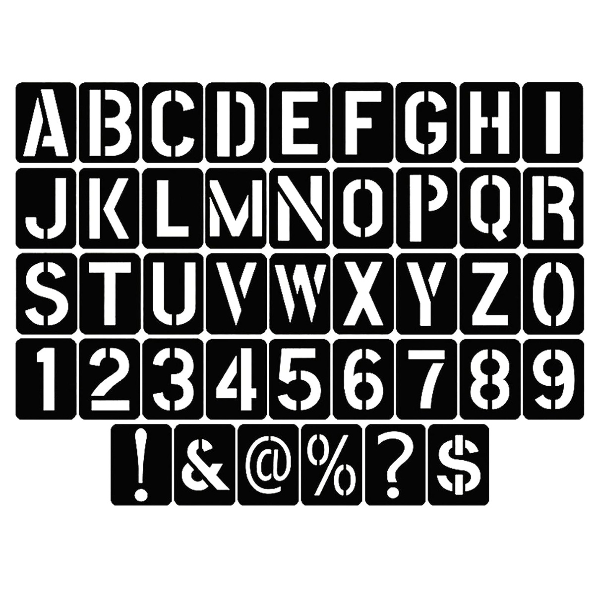 Letter Stencils for Painting on Wood Alphabet Stencils Number