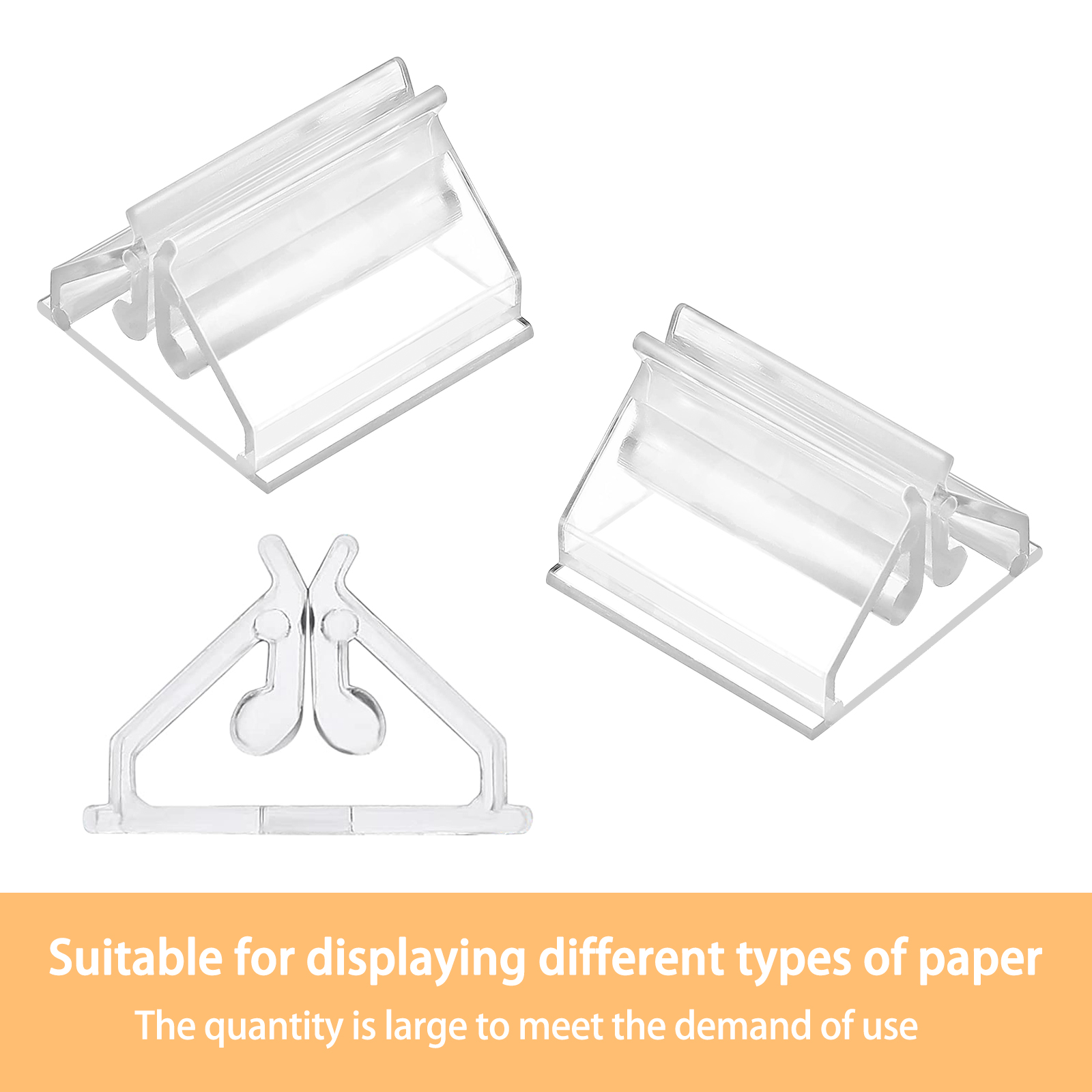 Poster board stand holder (1/4, Clear Acrylic)