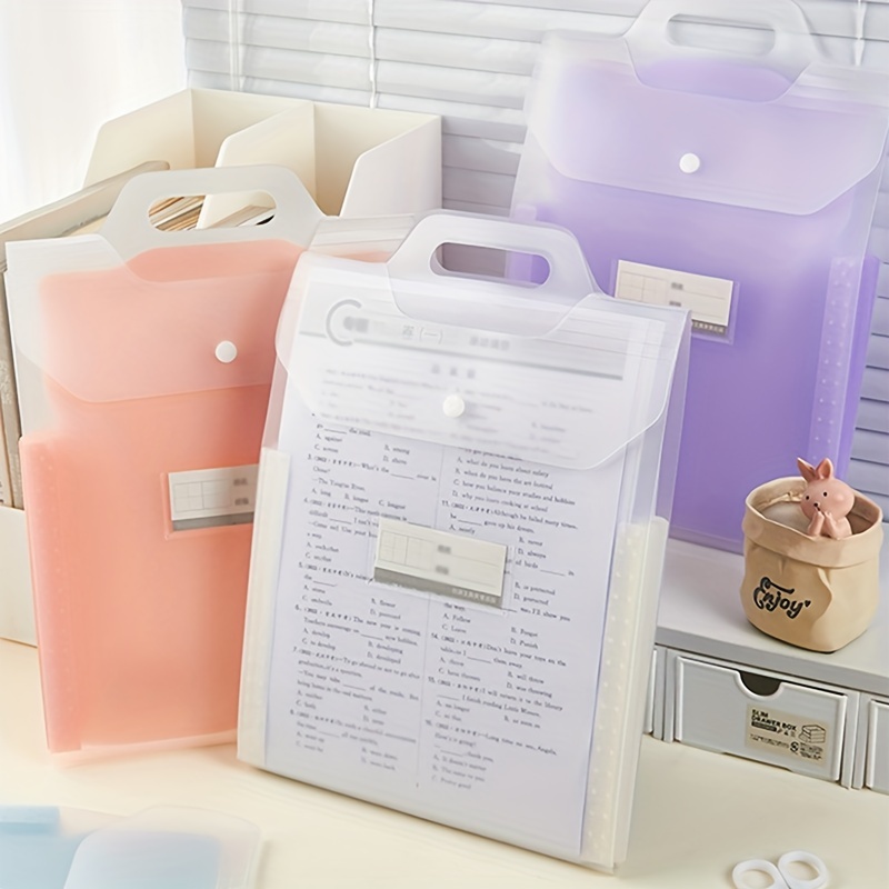 Organ Bag A6 Transparent File Folder Document Organizer - Temu