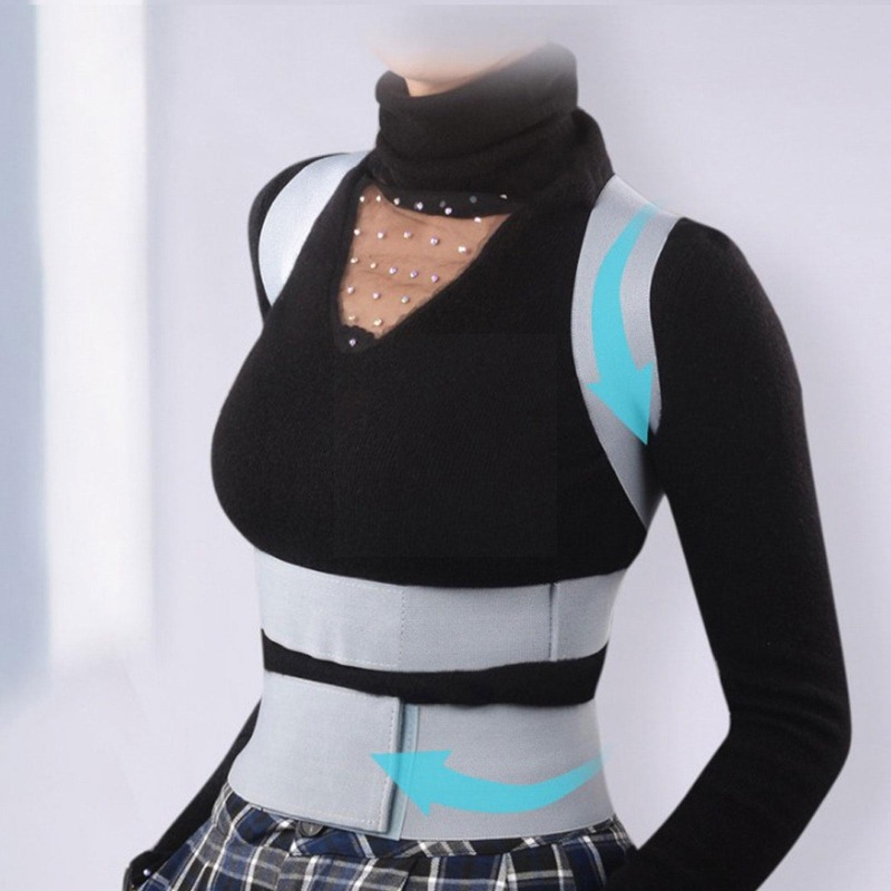 Adjustable Back Brace Body Support Medical Scoliosis Posture Corrector For  Women