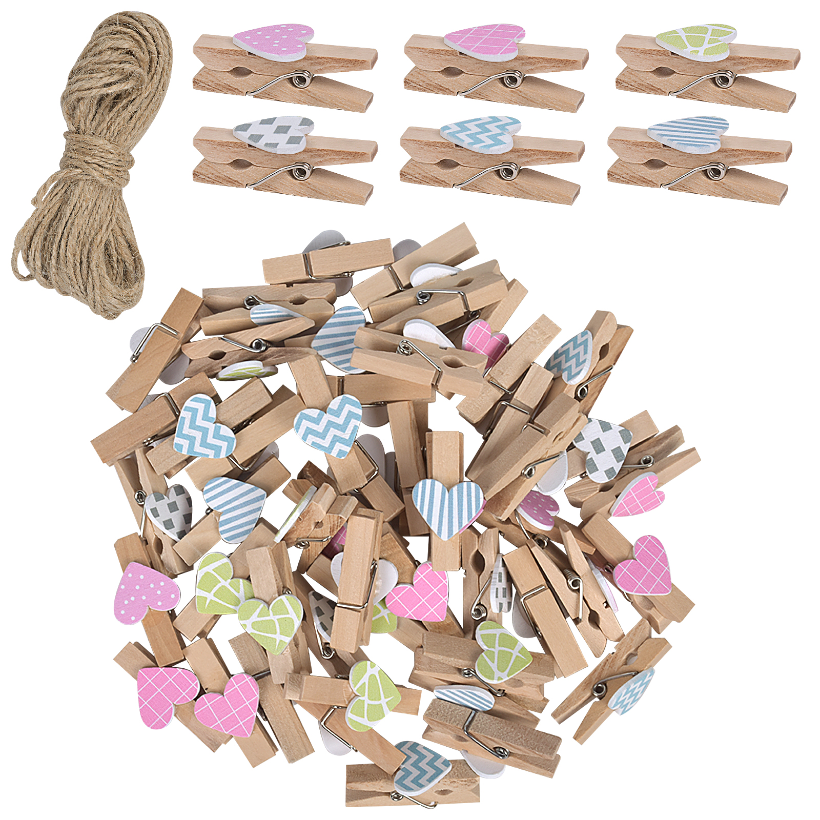 Wooden Cards Clips Pegs, Wooden Picture Clips