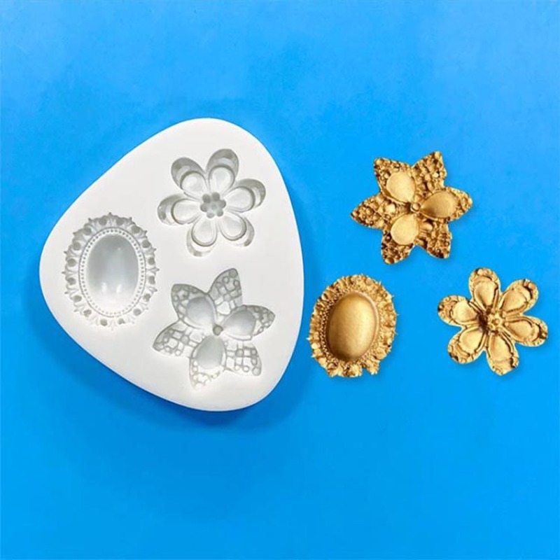 3d Flower Silicone Mold For Diy Jewelry Mirror Fondant Cake - Temu