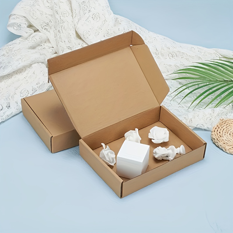 Cajas de regalo de cartón blanco – Caja pequeña con tapas de 5 x 5 x 5