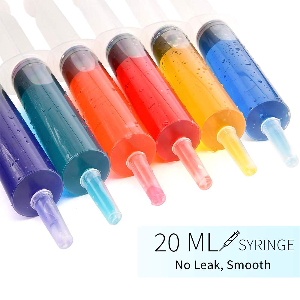 20ml Plastic Syringe 510 Pack for Liquid Measuring