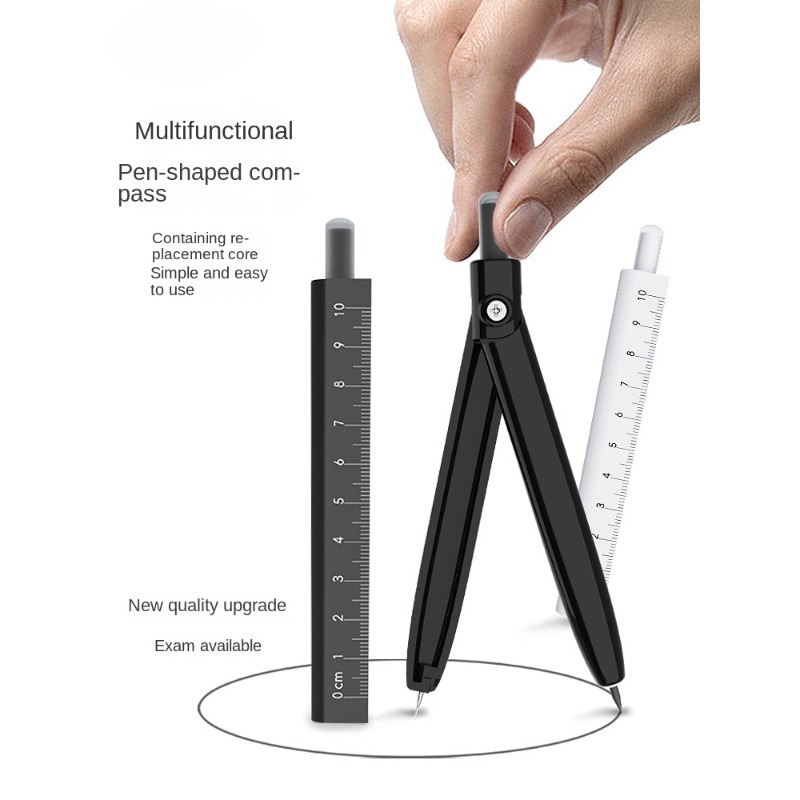 Multifunctional Erasable Pen Shaped Round Gauge For Students With  Professional Drawing Students Junior High School Students Round Gauge Ruler  Set, Shop Now For Limited-time Deals