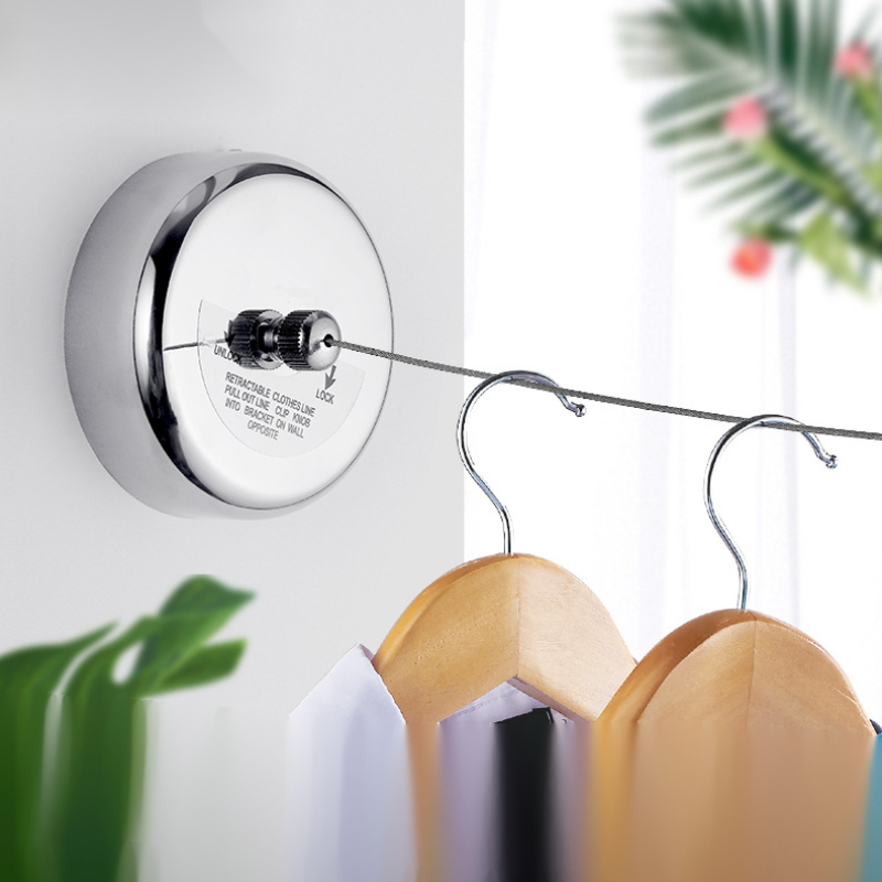 Buy Plantex Stainless Steel Retractable Clothesline with Adjustable Nylon  Rope String/Cloth-Dryer/Clothing line/Laundry Line- Wall-Mounted for Indoor  & Outdoor (Matt) Online at Best Prices in India - JioMart.