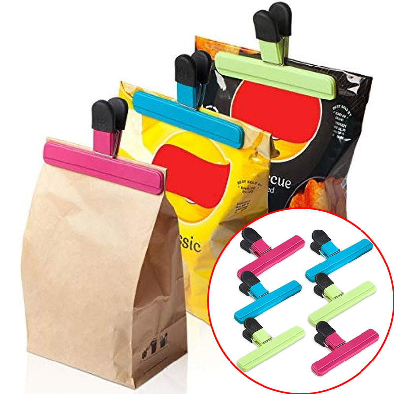 Chip Bag Clips Large Size Assorted Colors Foods Snacks Bag - Temu