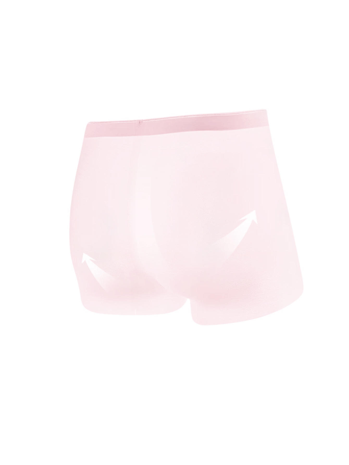 MSemis Mens Ice Silk Underwear Trunks Seamless Transparent Pouch Boxer  Briefs Underpants
