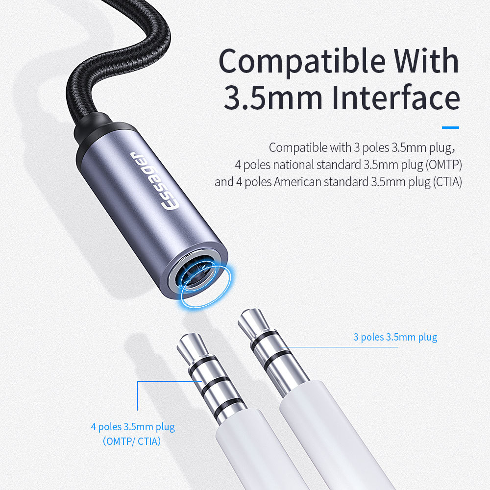 Mi type c to 3.5 mm jack discount connector