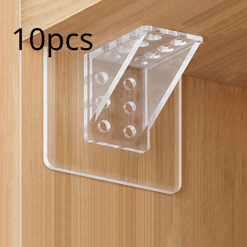 5/10/20/50pcs Adhesive Shelf Bracket Shelf Support Pegs for Shelves Kitchen  Cabinet Book Closet