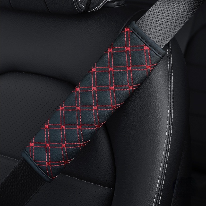 2pcs Car Seat Cover Belt Shoulder Pad Seatbelt Black Cotton Auto Safety  Belts Shoulder Protection, Find Great Deals